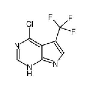 4-Kloro-5-(triflorometil)-7H-pirolo[2,3-d]pirimidin CAS No.: 1211520-73-8
